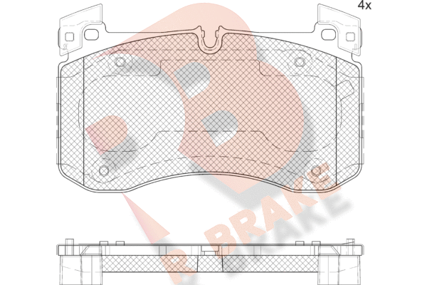 Brake Pad Set, disc brake (RB2436)