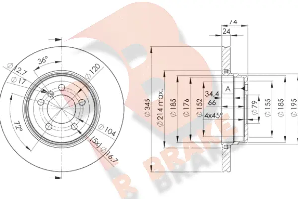 Brake Disc (78RBD23409)
