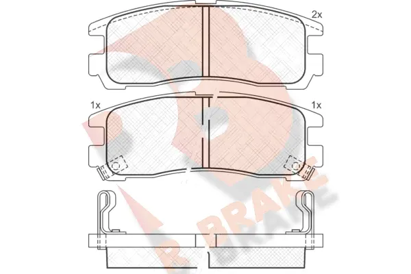 Brake Pad Set, disc brake (RB0981)