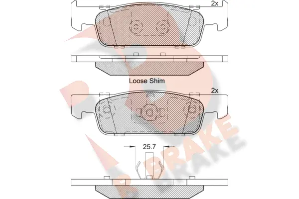 Brake Pad Set, disc brake (RB2115-203)