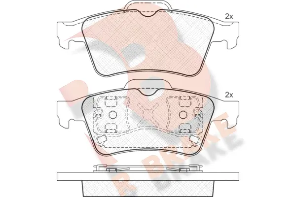 Brake Pad Set, disc brake (RB1433)