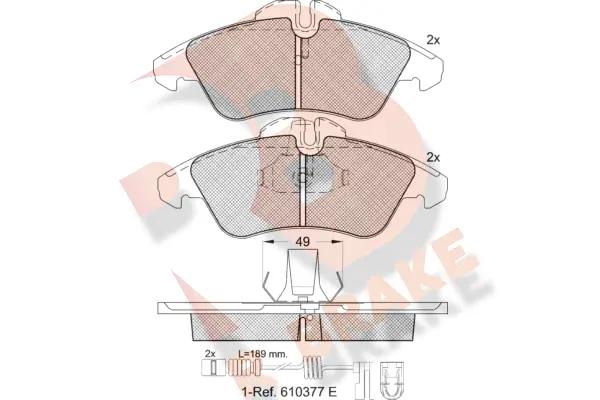 Brake Pad Set, disc brake (RB1104-203)