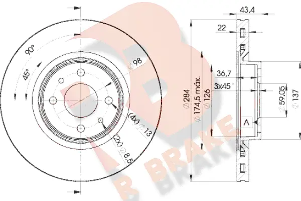 Brake Disc (78RBD20356)