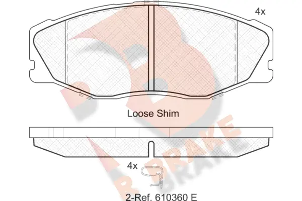 Brake Pad Set, disc brake (RB2087)