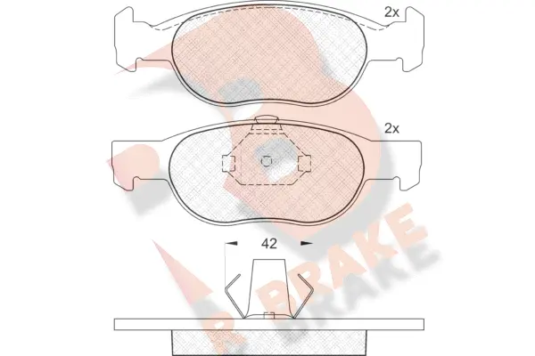 Brake Pad Set, disc brake (RB1348)