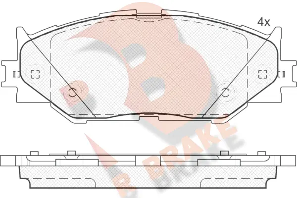 Brake Pad Set, disc brake (RB1750)