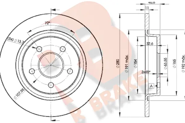 Brake Disc (78RBD23962)