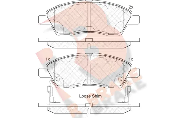 Brake Pad Set, disc brake (RB2073)