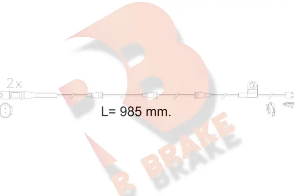 Warning Contact, brake pad wear (610621RB)