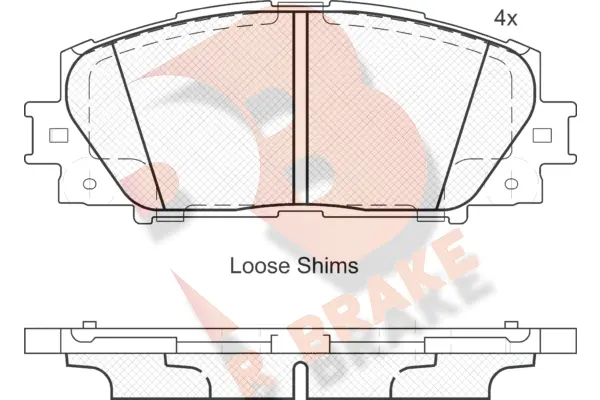 Brake Pad Set, disc brake (RB1938)