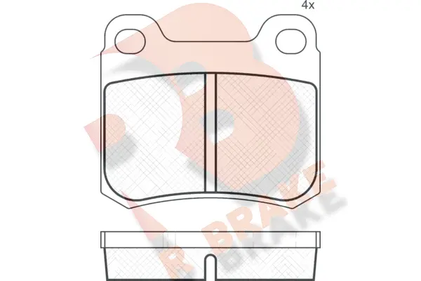 Brake Pad Set, disc brake (RB0420)