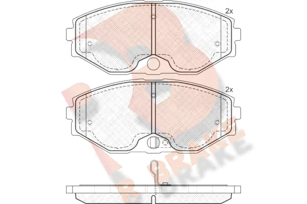 Brake Pad Set, disc brake (RB1568)