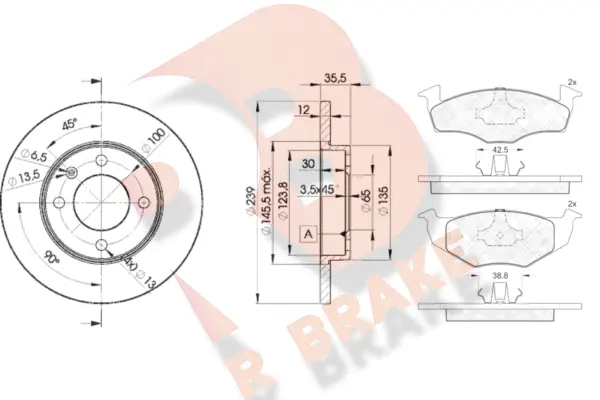 Brake Kit, disc brake (3R11783300)