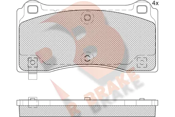 Brake Pad Set, disc brake (RB2406)