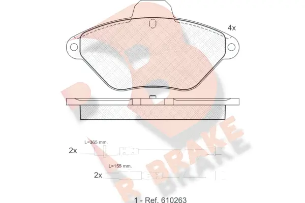 Brake Pad Set, disc brake (RB0921)