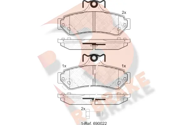 Brake Pad Set, disc brake (RB2078)
