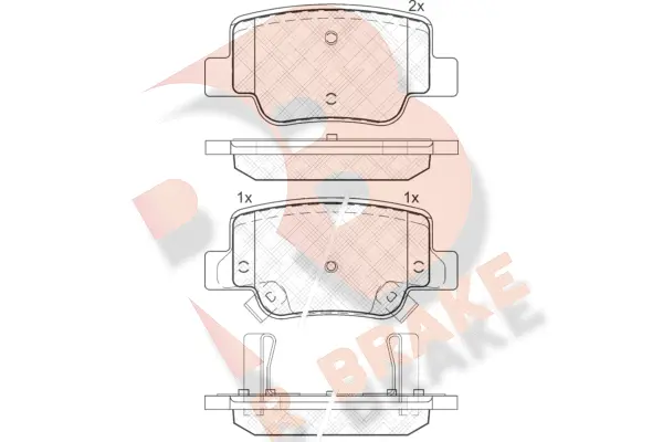 Brake Pad Set, disc brake (RB1945)