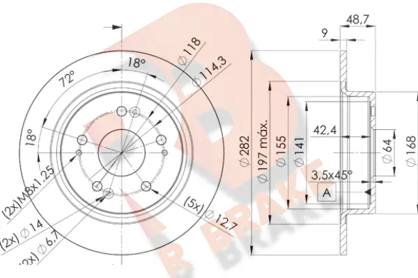 Brake Disc (78RBD21258)