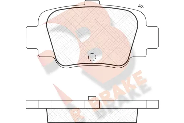 Brake Pad Set, disc brake (RB1840)