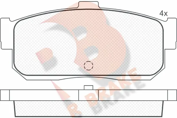 Brake Pad Set, disc brake (RB0876)