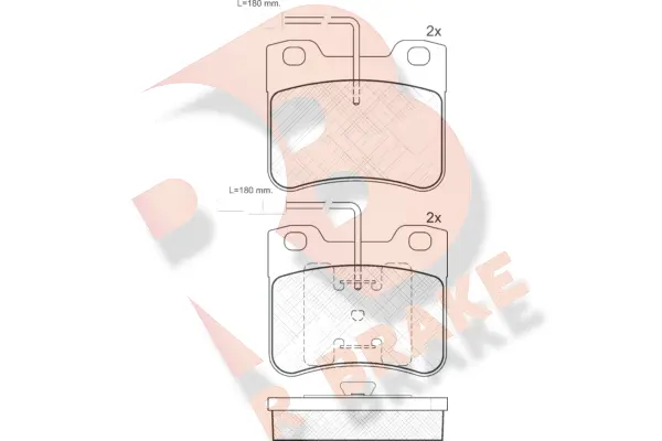 Brake Pad Set, disc brake (RB0691)