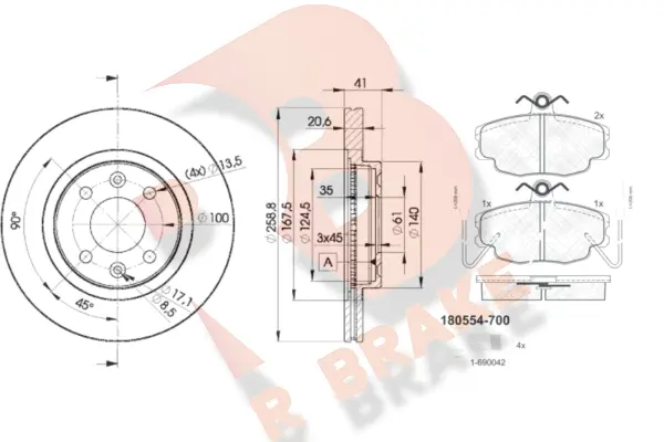Brake Kit, disc brake (3R05543550)