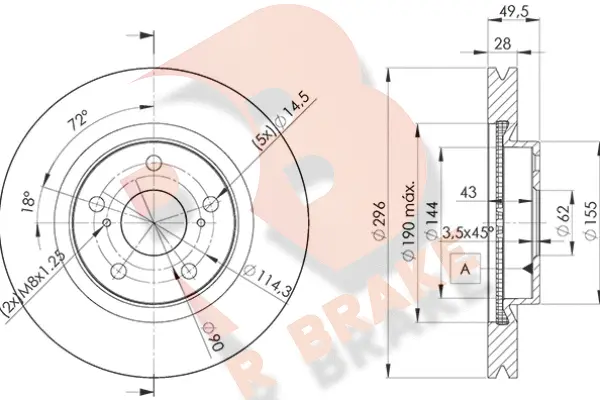 Brake Disc (78RBD23107)
