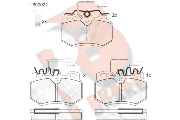 Brake Pad Set, disc brake (RB0553-203)