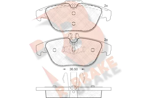 Brake Pad Set, disc brake (RB1863)