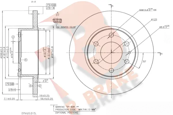 Brake Disc (78RBD28759)