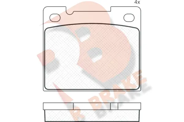 Brake Pad Set, disc brake (RB0770)
