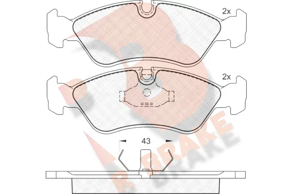 Brake Pad Set, disc brake (RB0758)