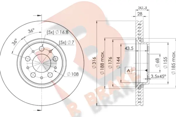 Brake Disc (78RBD26074)