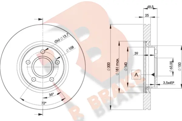 Brake Disc (78RBD23937)
