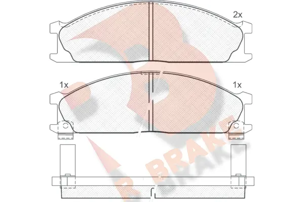 Brake Pad Set, disc brake (RB0885)