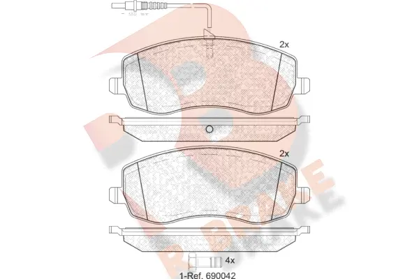 Brake Pad Set, disc brake (RB1912)
