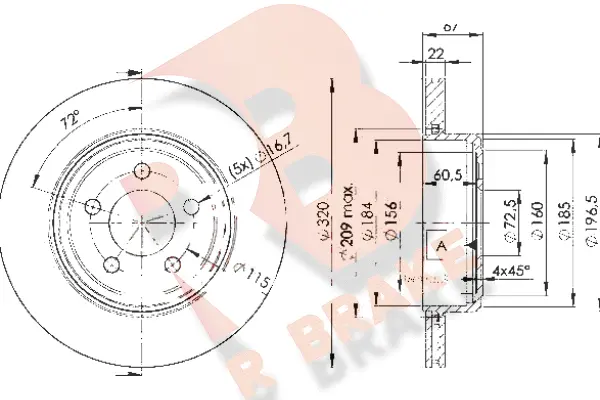 Brake Disc (78RBD29199)