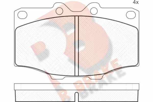 Brake Pad Set, disc brake (RB0352)