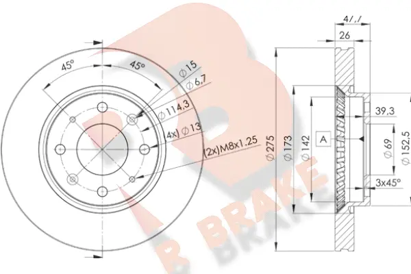 Brake Disc (78RBD25002)