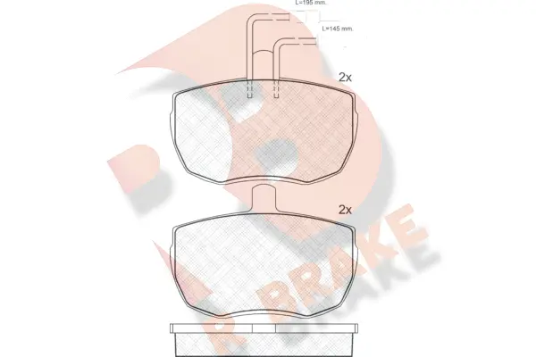 Brake Pad Set, disc brake (RB0427)