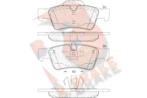 Brake Pad Set, disc brake (RB1770)