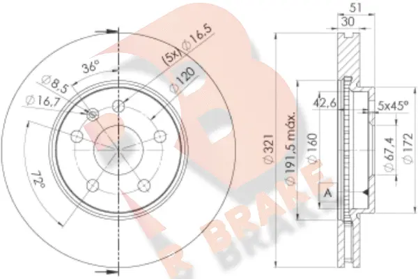 Brake Disc (78RBD25387)