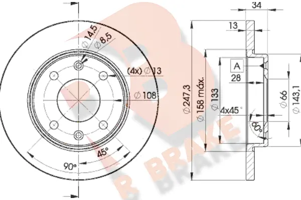 Brake Disc (78RBD24298)