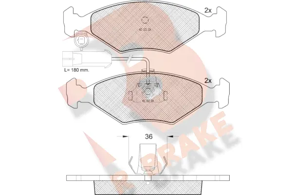 Brake Pad Set, disc brake (RB1603)