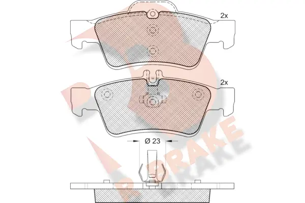 Brake Pad Set, disc brake (RB1576-396)