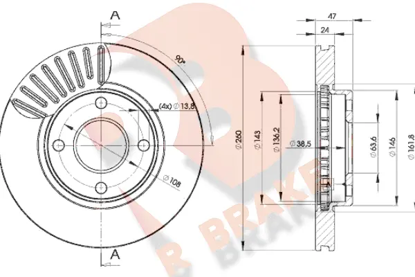 Brake Disc (78RBD26784)