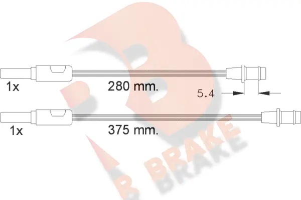 Warning Contact, brake pad wear (610261RB)