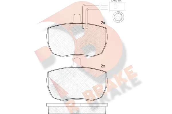 Brake Pad Set, disc brake (RB0935)