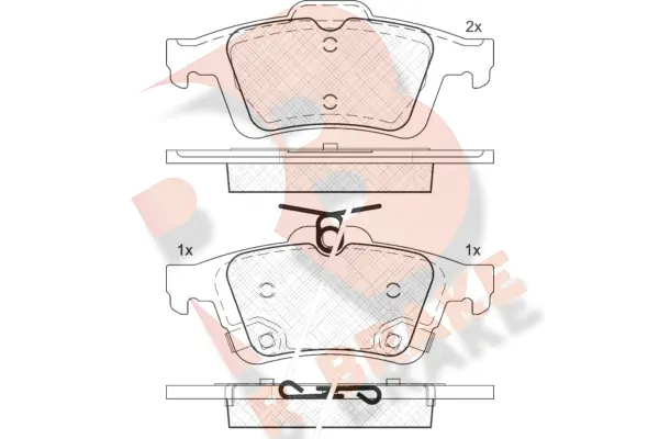 Brake Pad Set, disc brake (RB2106)