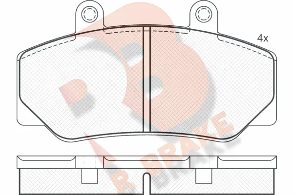 Brake Pad Set, disc brake (RB0837)